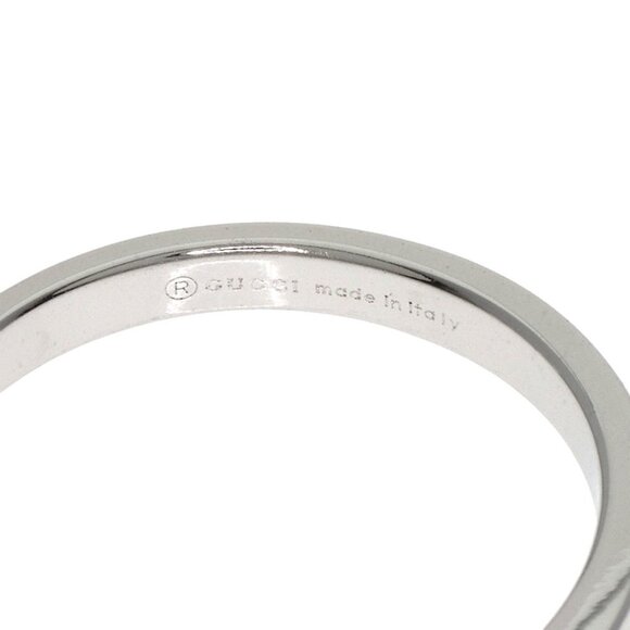 GUCCI 18k White Gold Ring - Picture 7 of 9